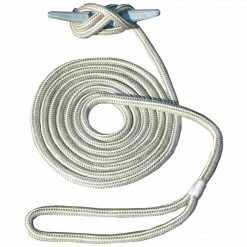 Invincible Marine Dock Line - 3/8" Hand Spliced Double Braid Gold (Multiple Lengths) Boating & Marine