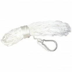 Invincible Marine Anchor Line - 3/16"x100' Solid Braid Nylon W/Hook Boating & Marine