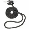 Invincible Marine Dock Line - 1/2" Hand Spliced Double Braid Black (Multiple Lengths)