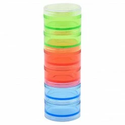 South Bend Fishing Gear Multi-Color Screw Stack Jars