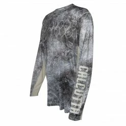 Calcutta Men's Long Sleeve Performance Shirt - Mossy Oak® Cloudbank