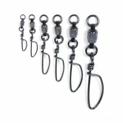Krok Stainless Steel Dual Rotation Ball Bearing Snap Swivels 10 Pack