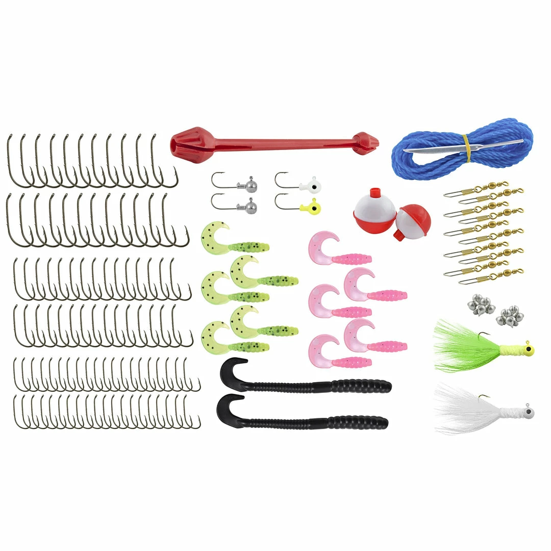 Ready2Fish Kit Tackle Box Gear Two Tray Fishing 4 Ready2Fish Fishing Gear Two Tray Tackle Box Kit