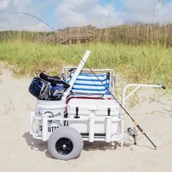 Sea Striker Fishing Gear Balloon Tire Surf And Beach Cart